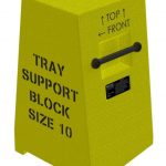 Mining truck tray maintenance support block