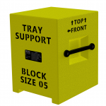 Lightweight truck tray support block