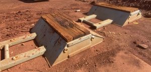 Timber excavator load pad platform