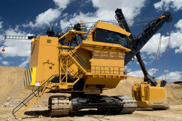 Mining Shovel Large Machinery on Site